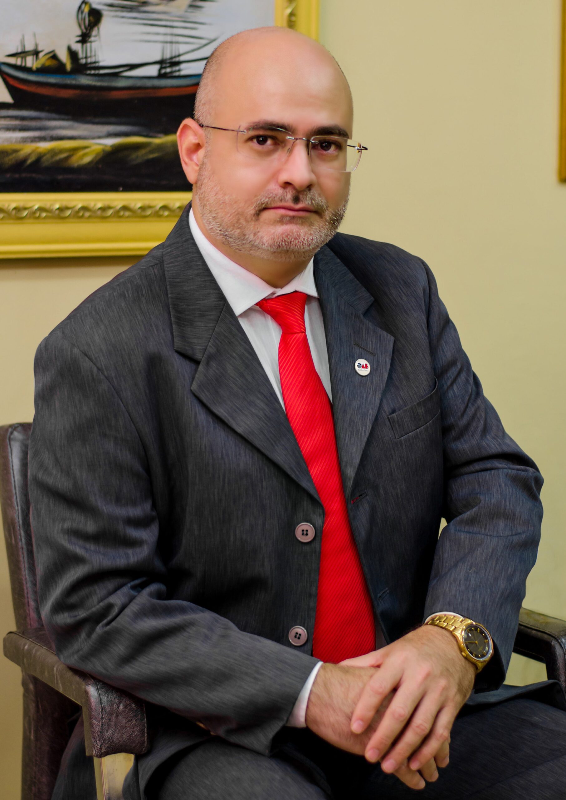 Dr. Samael Guedes em seu escritório, Guajará-Mirim/RO